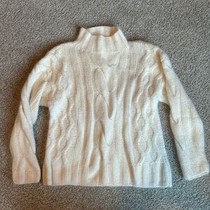 Express Tricot women’s Cream Cowl Neck Sweater size S